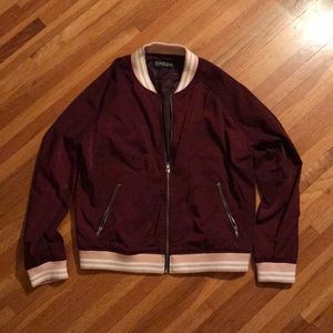 Cotton On, maroon bomber jacket